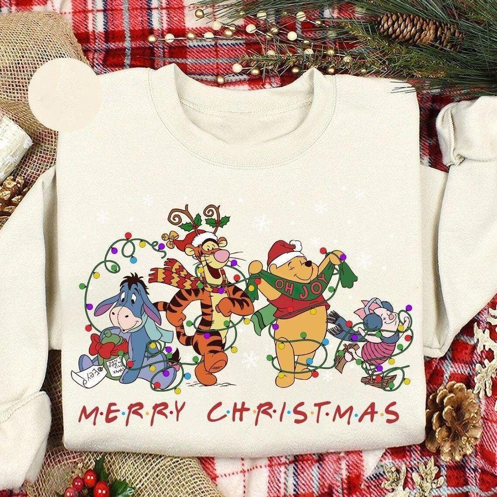 Winnie The Pooh And Friends Merry Christmas Vintage Vuitino Apparel Winnie The Pooh And Friends Merry Christmas Vintage Vuitino Apparel